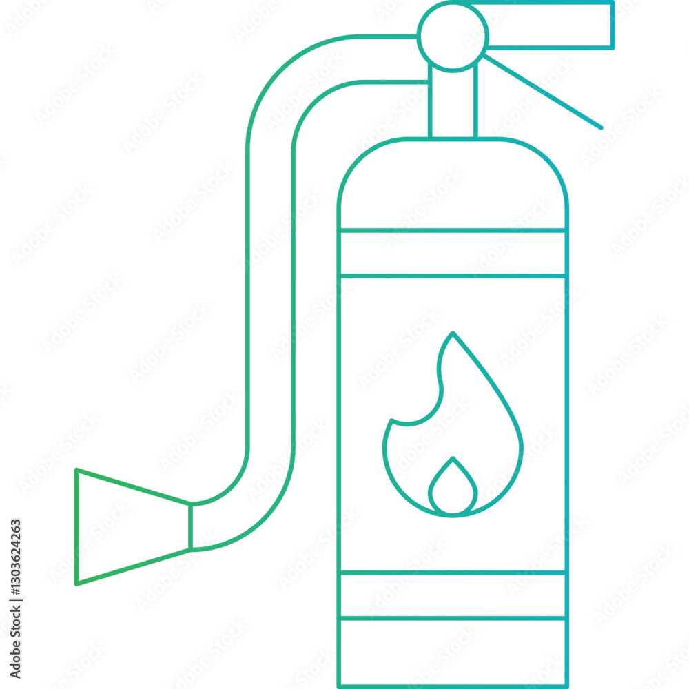 Fire Extinguisher single vector icon illustration Fire Extinguisher single vector icon illustration