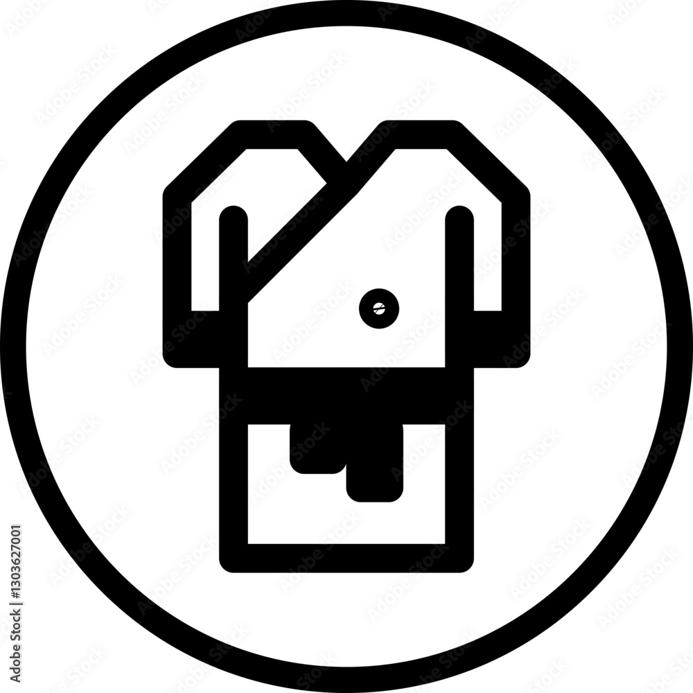 Bath Robe single vector icon illustration Bath Robe single vector icon illustration