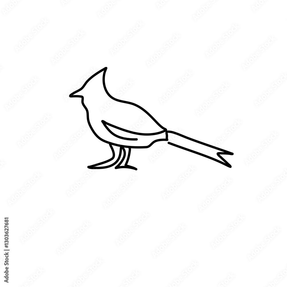 Fototapeta premium One line birds 