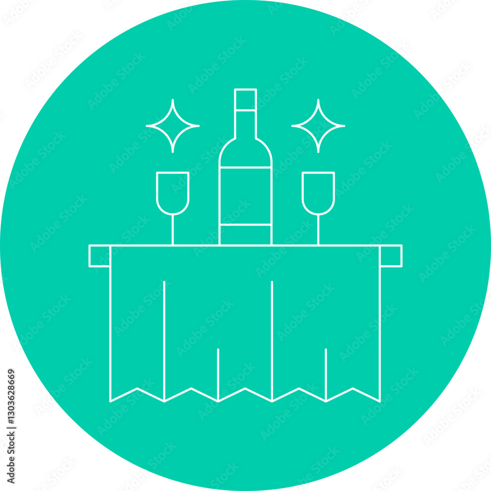 Room Service Trolley single vector icon illustration Room Service Trolley single vector icon illustration