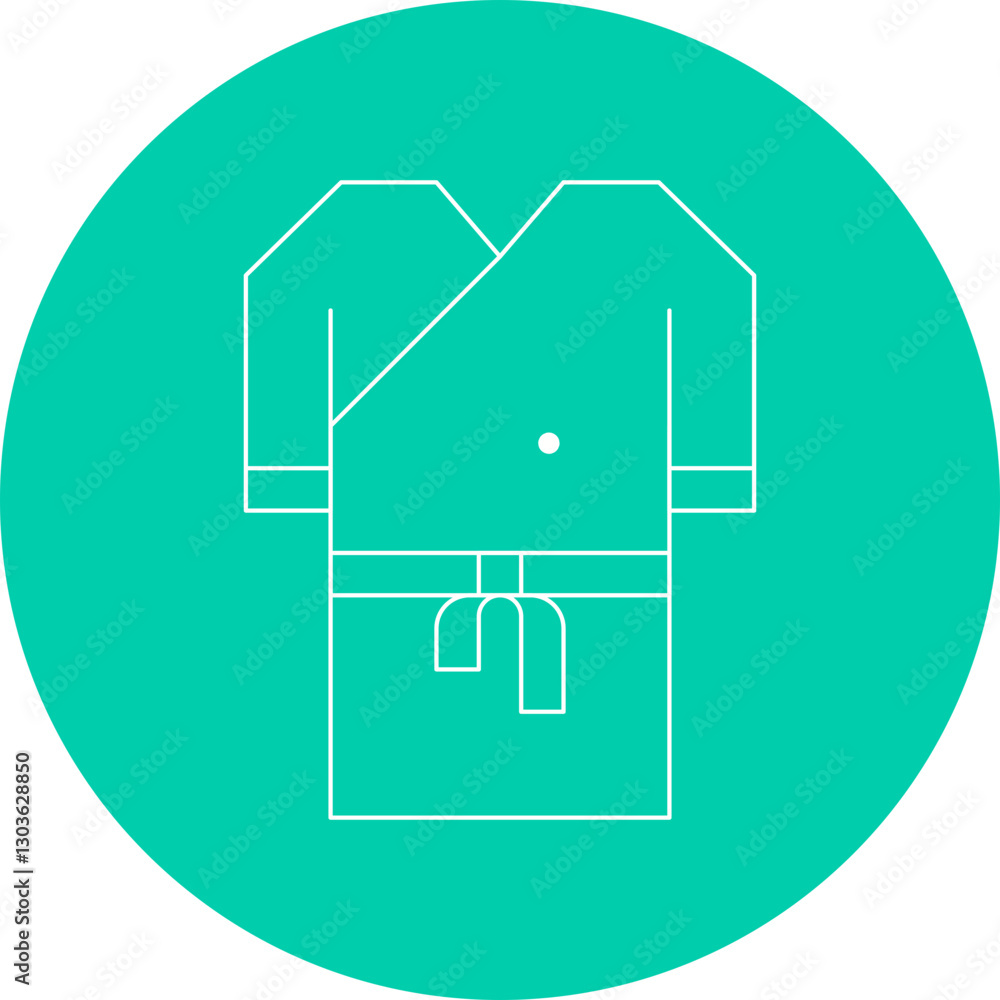 Bath Robe single vector icon illustration Bath Robe single vector icon illustration