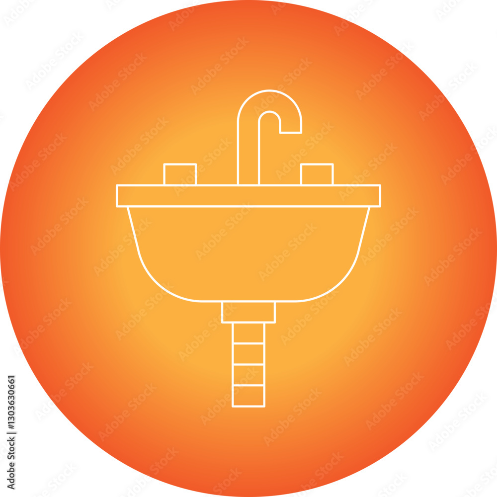 Sink single vector icon illustration Sink single vector icon illustration
