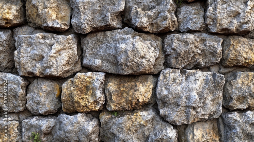 An image shows a close up of a stone wall texture An image shows a close up of a stone wall texture
