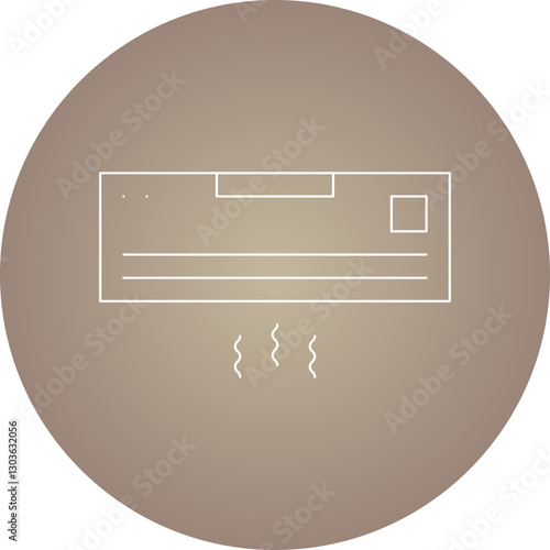 AC single vector icon illustration
