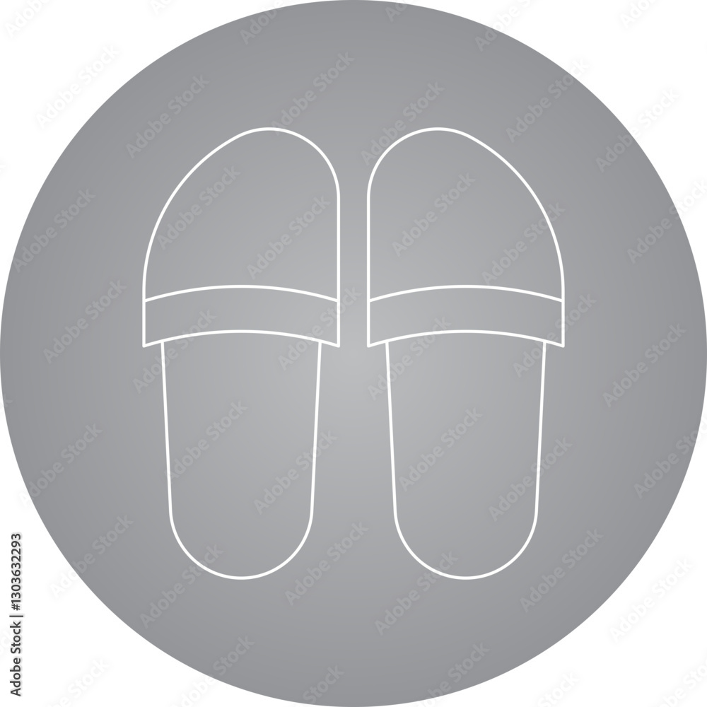 Slippers single vector icon illustration Slippers single vector icon illustration