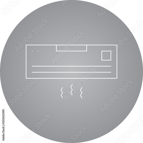 AC single vector icon illustration