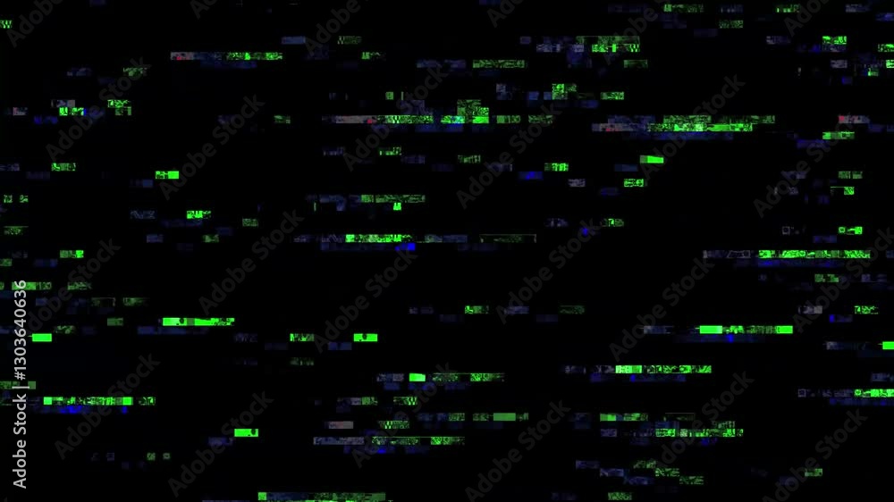 Analog Static Noise texture overlay. Horizontal stripes offset . No ...