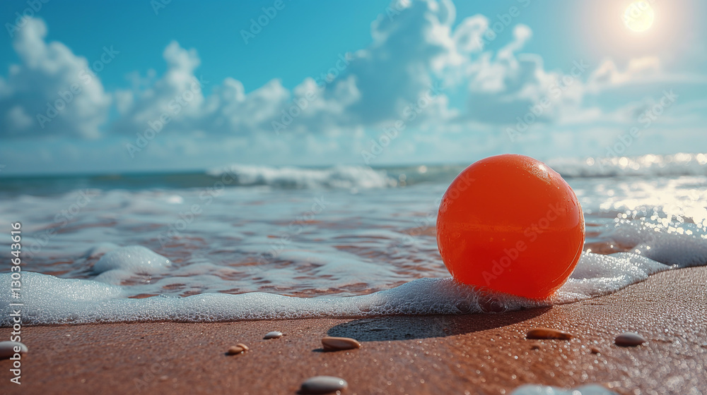 Naklejka premium Diversión Bajo el Sol: Relájate y Disfruta del Verano