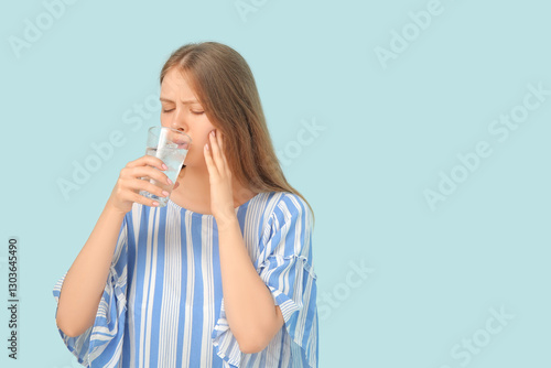 Young woman with sensitive ...