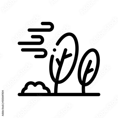 windy line icon