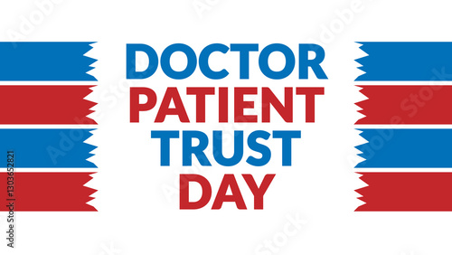 Free Download Doctor Patient Trust Day text with side lines on a White background. Which is observed every year in March to celebrate and wish Doctor Patient Trust Day - GFXLoad