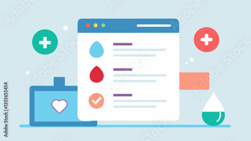 Symptom Tracking Input A simple interface where a user can input their symptoms with checkboxes and dropdown menus designed for easy reporting of health changes.