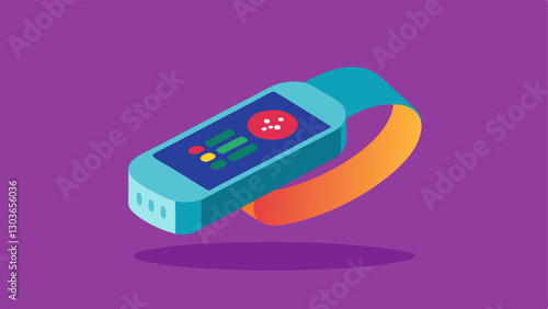 Temperature Sensor Band A band on the wrist with a screen showing realtime body temperature readings featuring colorcoded alerts for abnormal temperatures.