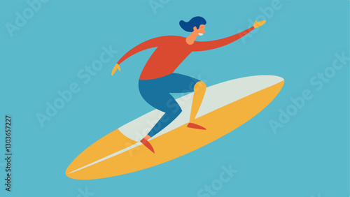 Surfing An individual catches a wave while surfing using a specialized surfboard designed for adaptive use. Their enthusiasm and balance on the water capture the thrill of the