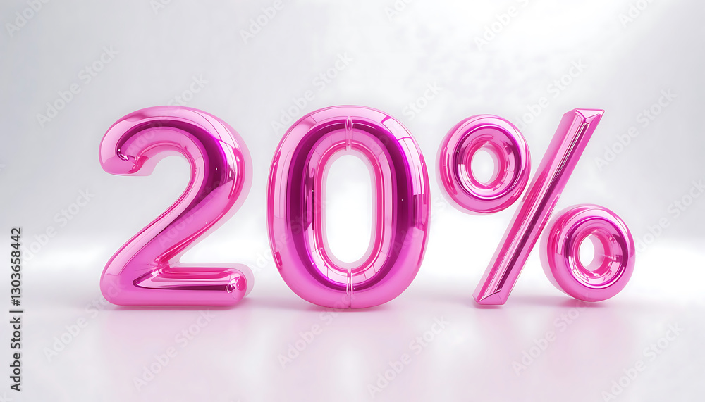 20 Percent Off Sale. 20% percent of. Special offer discount. pink number 20% 3d rendering. sign for marketing, sales, discounts, promotions, financial, business, banner. 3d pink number. number design 20 Percent Off Sale. 20% percent of. Special offer discount. pink number 20% 3d rendering. sign for marketing, sales, discounts, promotions, financial, business, banner. 3d pink number. number design
