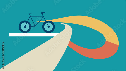Smooth Surface An illustration focusing on the smooth surface of the biking path emphasizing its design for ease of movement for all types of adaptive biking equipment.