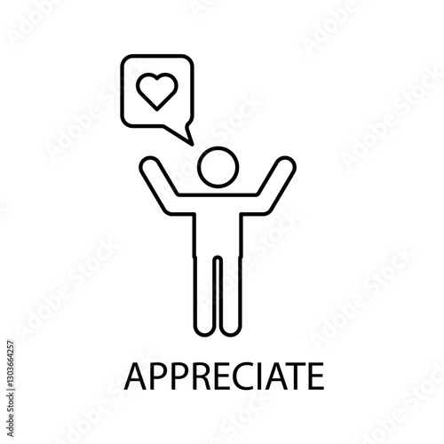 appreciate icons  symbol vector elements for infographic web