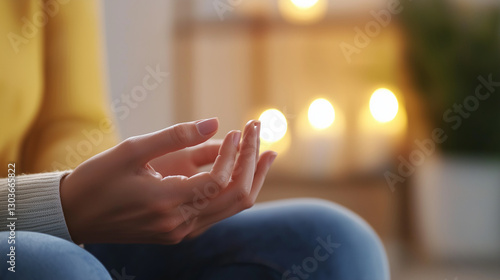 Wallpaper Mural Therapeutic Counseling Room Focus on Fidgeting Hands and Emotional Care Torontodigital.ca