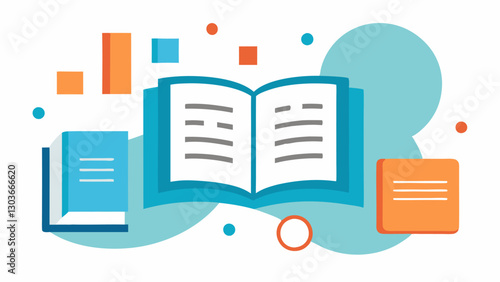 Supportive Materials An open book displaying accessible job training resources like braille pages large text and audio formats symbolizing diverse learning materials.