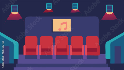 Theater Quiet Zone A quiet waiting area adjacent to a theater designed with soundabsorbing materials featuring luxurious seating and soft background music to help individuals