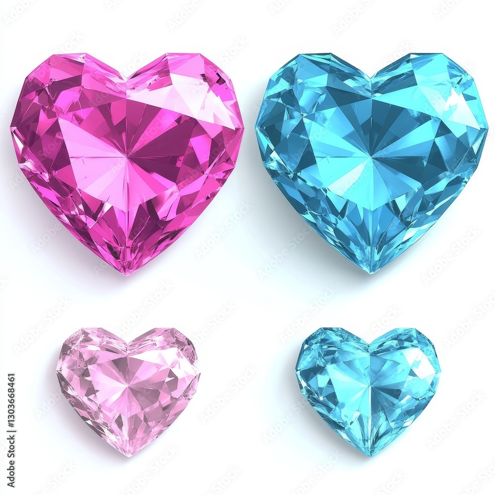 The Crystal Heart is illustrated in detail using watercolor and stock, forming an artistic clipart The Crystal Heart is illustrated in detail using watercolor and stock, forming an artistic clipart