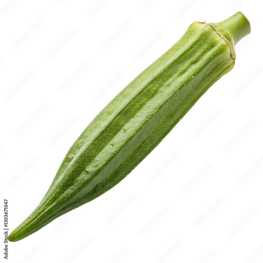 Fototapeta premium Okra isolated on white background