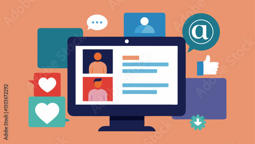 Social Media Advocacy A stylish digital device displaying a social media feed filled with posts highlighting a day in the life of individuals with disabilities using engaging