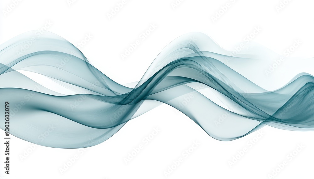 Abstract teal blue wave background. Flowing, dynamic curving lines. Smooth, stylish design element. Abstract teal blue wave background. Flowing, dynamic curving lines. Smooth, stylish design element.