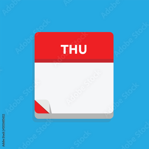 Free Download calender icon, thursday icon with blue background - GFXLoad