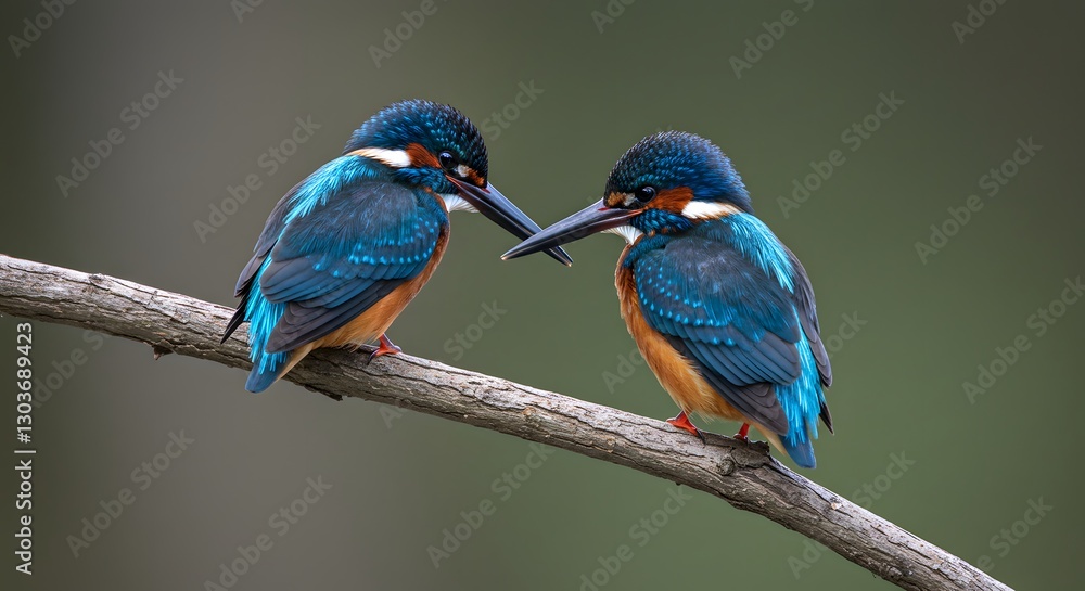 Obraz premium Jewel of the Riverbank The Azure Kingfisher
