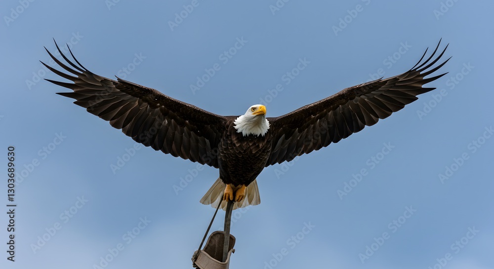 Obraz premium Symbol of Freedom The Bald Eagle in Flight
