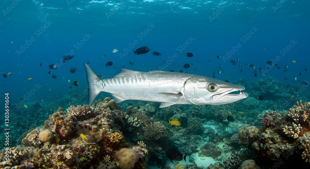 Fototapeta premium Apex Predator The Barracuda in Tropical Waters