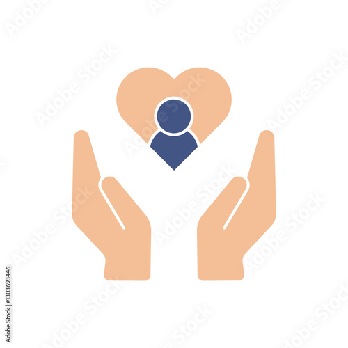 caring icons  symbol vector elements for infographic web