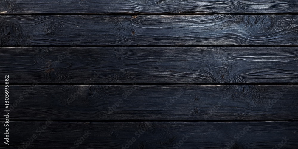 Obraz premium This is a detailed closeup view of a black wooden wall surface