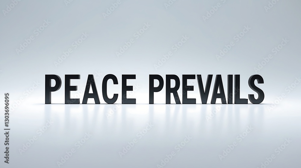 Text on a minimalistic background emphasizes the importance of peace in society and life Text on a minimalistic background emphasizes the importance of peace in society and life