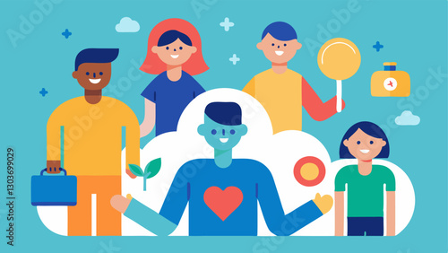 These illustrations can effectively convey the importance and beauty of inclusion in volunteer opportunities for people with disabilities.