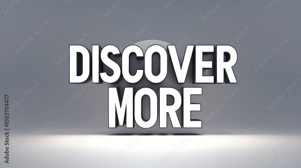 Discover more with bold typography in a clean and minimalistic design Discover more with bold typography in a clean and minimalistic design