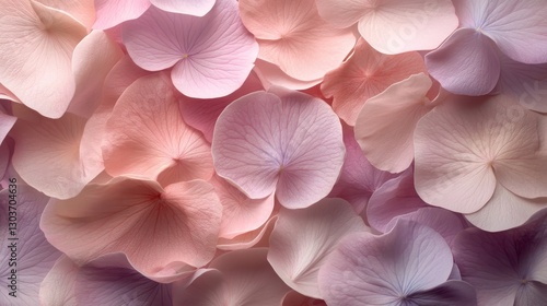 Wallpaper Mural A close up view of softly colored flower petals arranged together Torontodigital.ca