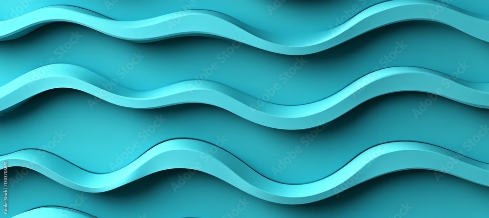 Turquoise, Seamless, 3D, Low Profile Waves Wall, Pattern Background, Quality Abstract, Texture. Turquoise, Seamless, 3D, Low Profile Waves Wall, Pattern Background, Quality Abstract, Texture.