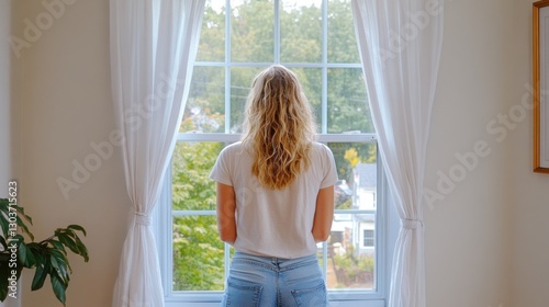 A woman stands silently by the window at dusk, gently holding a memory in her hands. Her expression reflects quiet sorrow, while fading light wraps her in solitude and reflection. Free Download A woman stands silently by the window at dusk, gently holding a memory in her hands. Her expression reflects quiet sorrow, while fading light wraps her in solitude and reflection. - GFXLoad