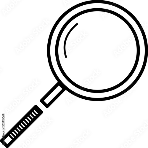 Magnifying glass with braided handle