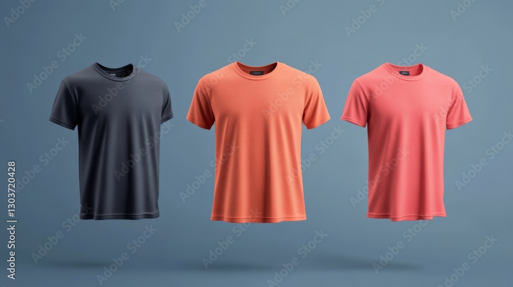 Blank T-Shirt. Apparel Mockup For Your Design Blank T-Shirt. Apparel Mockup For Your Design