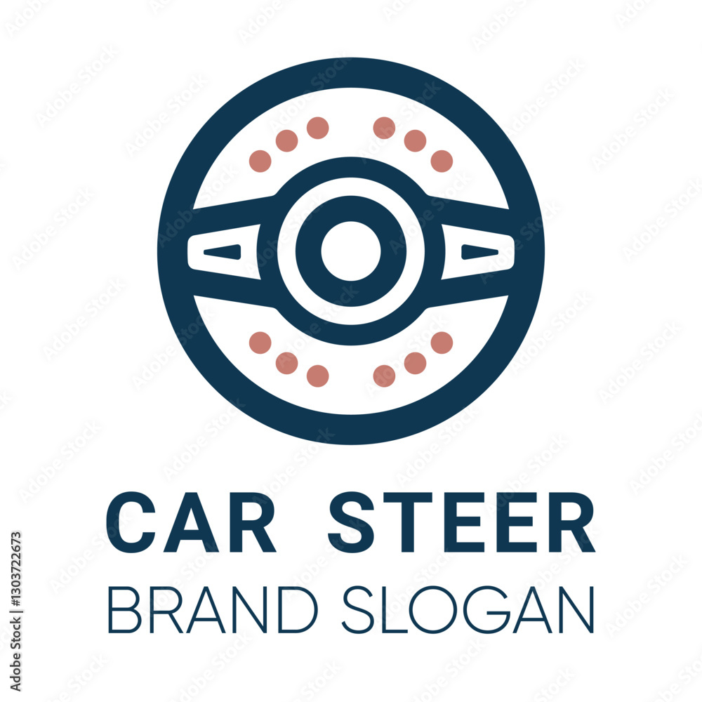 Obraz premium car steer logo premium