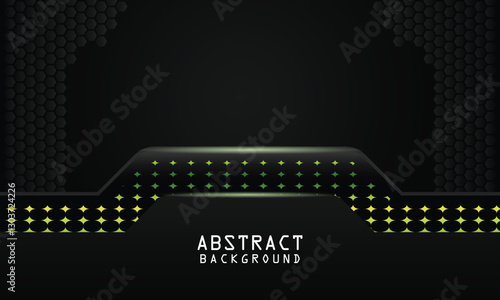 Modern abstract background with combination glowing green design template