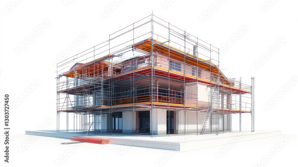 3D Model of House Under Construction (2) 3D Model of House Under Construction (2)