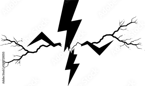 Short circuit vector icon
