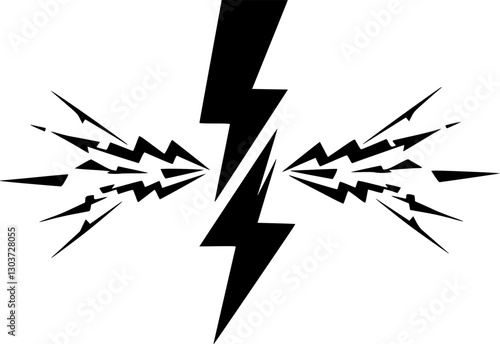 Short circuit vector icon

