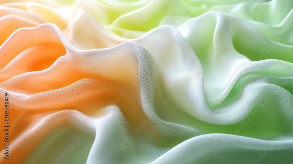 Obraz premium Soft and flowing silk fabric in multiple blended colors