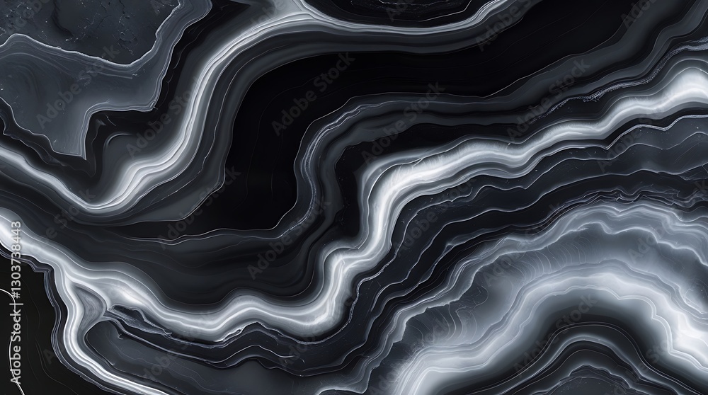 Obraz premium A rough, cracked granite rock surface with a mix of black, white, and gray speckles.