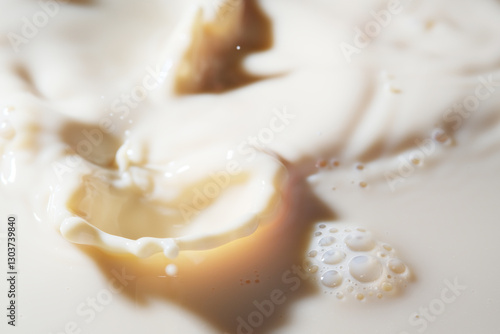 Tableau sur toile Soy milk is a nutritious beverage that is low in calories, high in protein, and